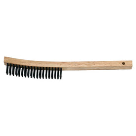 Brush Scratch 14 x 1 Inch Carbon Steel Curved Wood