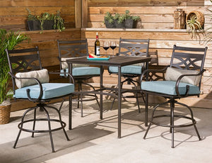 MCLRDN5PCBR-BLU Outdoor/Patio Furniture/Patio Dining Sets