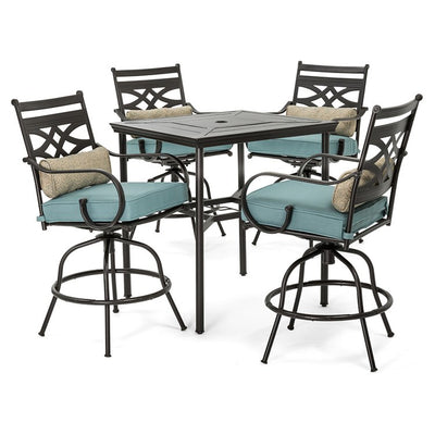 Product Image: MCLRDN5PCBR-BLU Outdoor/Patio Furniture/Patio Dining Sets