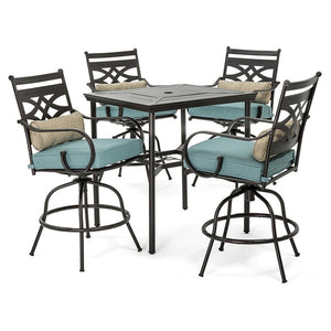 MCLRDN5PCBR-BLU Outdoor/Patio Furniture/Patio Dining Sets