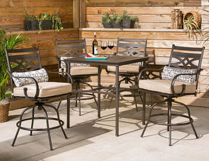 MCLRDN5PCBR-TAN Outdoor/Patio Furniture/Patio Dining Sets