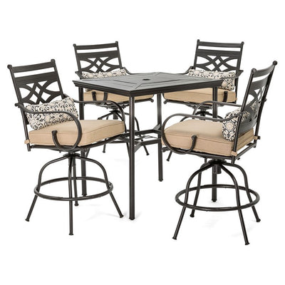 Product Image: MCLRDN5PCBR-TAN Outdoor/Patio Furniture/Patio Dining Sets