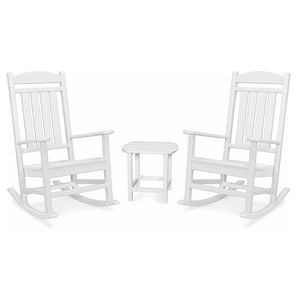 PINE3PC-WHT Outdoor/Patio Furniture/Patio Conversation Sets