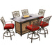 TRAD7PCFPBR-RED Outdoor/Patio Furniture/Patio Bar Furniture