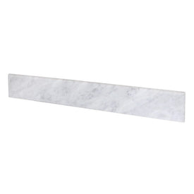 31" x 4" Carrara Marble Backsplash