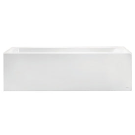 Studio 60"L x 32"W Above Floor Soaking Bathtub with Built-In Apron/Left-Hand Drain Outlet