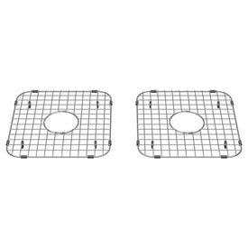 Delancey 13"W x 13-3/8"L Stainless Steel Sink Grids Set of 2