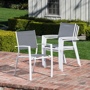 HARPDN7PC-WHT Outdoor/Patio Furniture/Patio Dining Sets