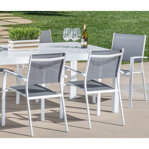 HARPDN7PC-WHT Outdoor/Patio Furniture/Patio Dining Sets