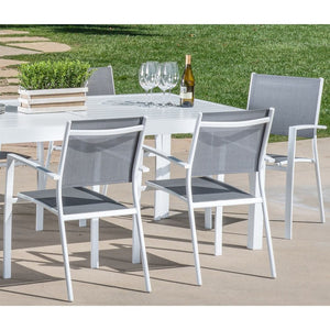 HARPDN9PC-WHT Outdoor/Patio Furniture/Patio Dining Sets