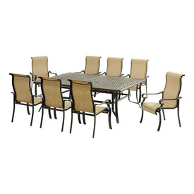 Brigantine Nine-Piece Dining Set with XL Cast-Top Dining Table