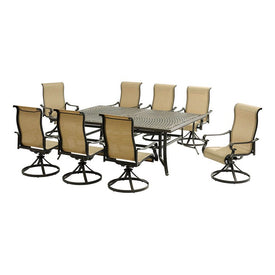 Brigantine Nine-Piece Dining Set with XL Cast-Top Dining Table