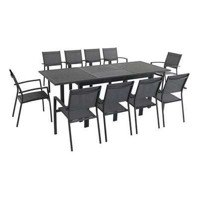 Product Image: CAMDN11PC-GRY Outdoor/Patio Furniture/Patio Dining Sets