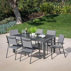 CAMDN7PC-GRY Outdoor/Patio Furniture/Patio Dining Sets