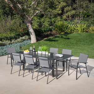 CAMDN9PC-GRY Outdoor/Patio Furniture/Patio Dining Sets