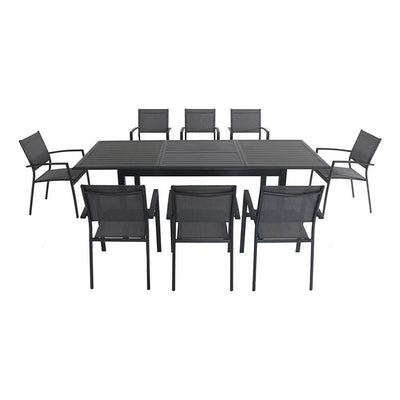 Product Image: CAMDN9PC-GRY Outdoor/Patio Furniture/Patio Dining Sets