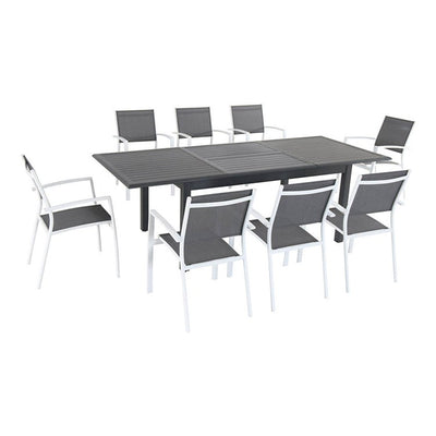 Product Image: CAMDN9PC-WHT Outdoor/Patio Furniture/Patio Dining Sets