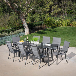 CAMDN9PCHB-GRY Outdoor/Patio Furniture/Patio Dining Sets