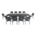 DAWDN11PC-GRY Outdoor/Patio Furniture/Patio Dining Sets