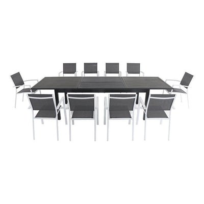 Product Image: DAWDN11PC-WHT Outdoor/Patio Furniture/Patio Dining Sets