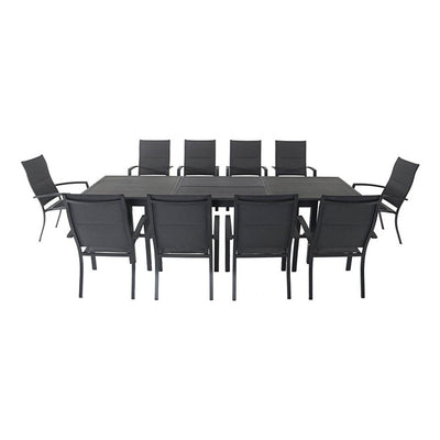 Product Image: DAWDN11PCHB-GRY Outdoor/Patio Furniture/Patio Dining Sets