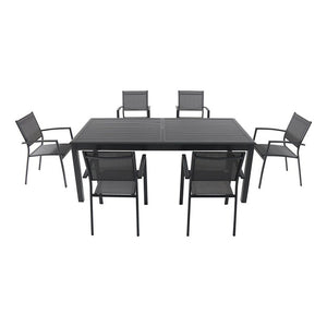 DAWDN7PC-GRY Outdoor/Patio Furniture/Patio Dining Sets
