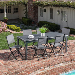 DAWDN7PCFD-GRY Outdoor/Patio Furniture/Patio Dining Sets