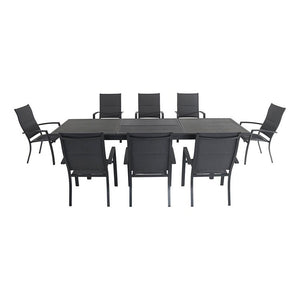 DAWDN9PCHB-GRY Outdoor/Patio Furniture/Patio Dining Sets