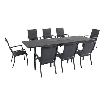 Product Image: DAWDN9PCHB-GRY Outdoor/Patio Furniture/Patio Dining Sets