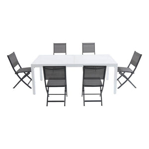 DELDN7PCFD-WG Outdoor/Patio Furniture/Patio Dining Sets