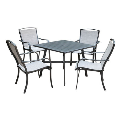 Product Image: FOXDN5PCS-GRY Outdoor/Patio Furniture/Patio Dining Sets