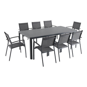 FRESDN9PC-GRY Outdoor/Patio Furniture/Patio Dining Sets