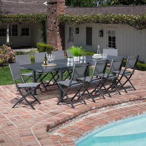 NAPDN11PCFD-GRY Outdoor/Patio Furniture/Patio Dining Sets