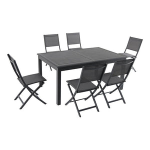 NAPDN7PCFD-GRY Outdoor/Patio Furniture/Patio Dining Sets
