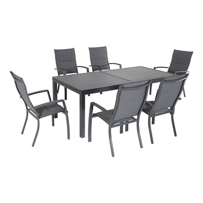 Product Image: NAPDN7PCHB-GRY Outdoor/Patio Furniture/Patio Dining Sets