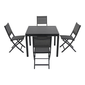 NAPDNS5PCFDSQ-GRY Outdoor/Patio Furniture/Patio Dining Sets