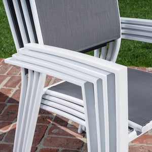 NAPLESDN11PC-WHT Outdoor/Patio Furniture/Patio Dining Sets