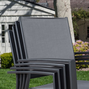 NAPLESDN7PC-GRY Outdoor/Patio Furniture/Patio Dining Sets