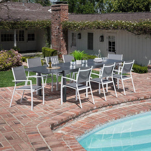 NAPLESDN9PC-WHT Outdoor/Patio Furniture/Patio Dining Sets