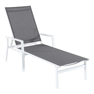 HARPCHS-W-GRY Outdoor/Patio Furniture/Outdoor Chaise Lounges