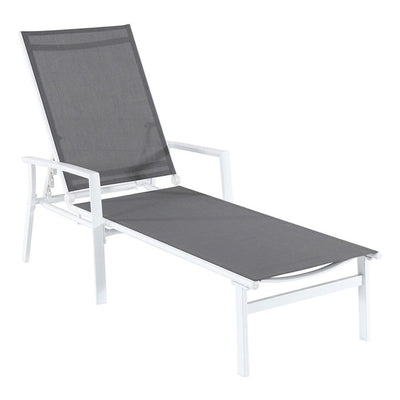 Product Image: HARPCHS-W-GRY Outdoor/Patio Furniture/Outdoor Chaise Lounges