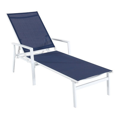 Product Image: HARPCHS-W-NVY Outdoor/Patio Furniture/Outdoor Chaise Lounges