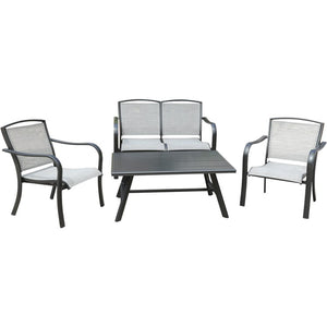 FOXHILL4PC-GRY Outdoor/Patio Furniture/Patio Conversation Sets