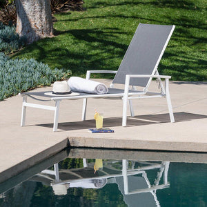 NAPLESCHS-W-GRY Outdoor/Patio Furniture/Outdoor Chaise Lounges