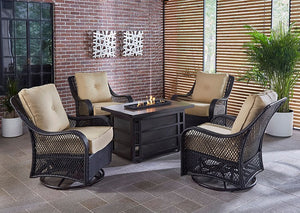 ORL5PCSW4RECFP-TAN Outdoor/Patio Furniture/Patio Conversation Sets