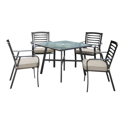 Product Image: PEMDN5PCG-ASH Outdoor/Patio Furniture/Outdoor Bistro Sets
