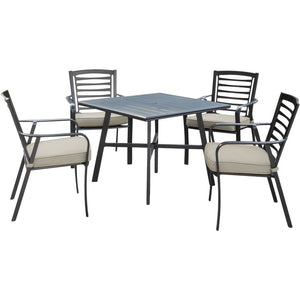 PEMDN5PCS-ASH Outdoor/Patio Furniture/Outdoor Bistro Sets