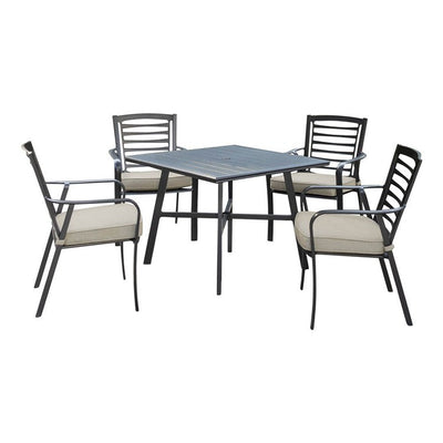 Product Image: PEMDN5PCS-ASH Outdoor/Patio Furniture/Outdoor Bistro Sets