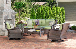 STRATH4PCSW-S-GRN Outdoor/Patio Furniture/Patio Conversation Sets
