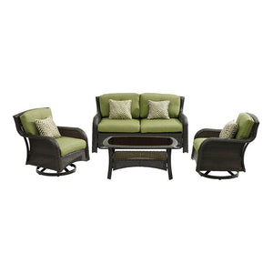STRATH4PCSW-LS-GRN Outdoor/Patio Furniture/Patio Conversation Sets